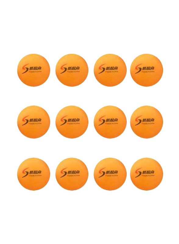 Table Tennis Balls Set, 12 x 4cm, Orange