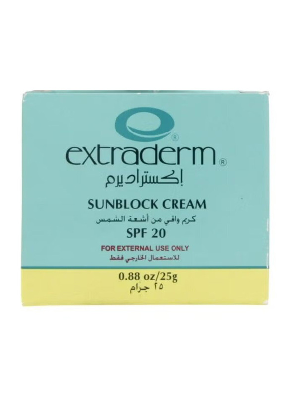 Extraderm Sunblock Cream SPF 20, 25gm