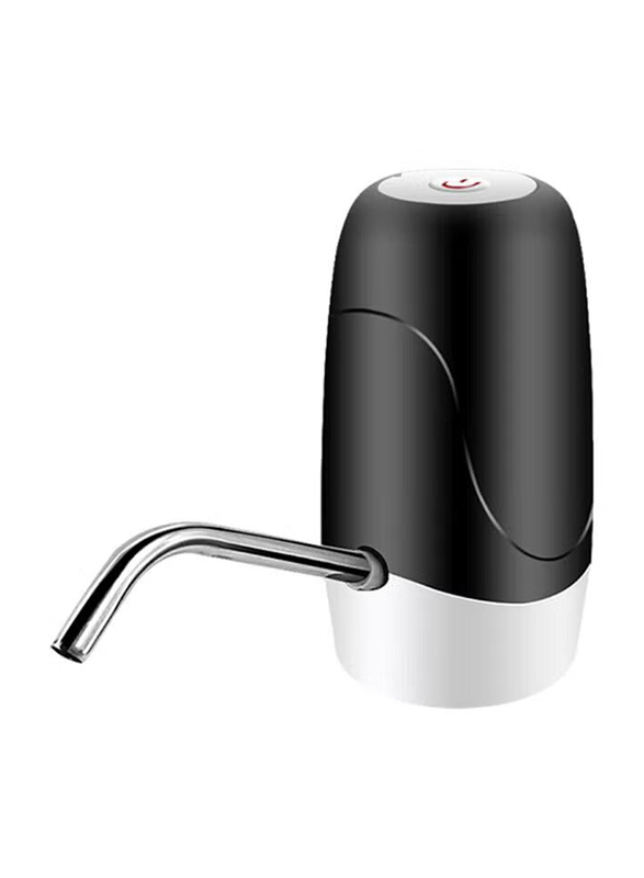 Electric Water Bottle Dispenser Pump, JD0168W-WSQ, Black/Silver/White