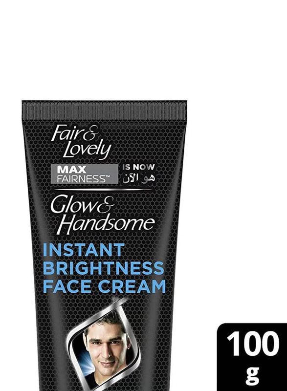 Fair & Lovely Glow And Handsome Instant Brightness Face Cream For Men, 100g