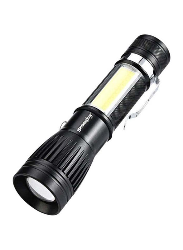 

Voberry Outdoor Zoomable LED Flashlight, Black/Silver