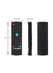 2.4G Mini Wireless Voice Keyboard Mouse Infrared Remote Control, Black