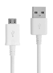 Micro USB Cable, USB Type A Male to Micro-B USB Data Sync Charging Cable for Samsung Galaxy S2/S3/S4, White
