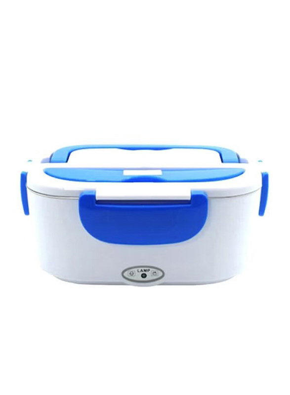 Portable Electric Lunch Box, H30550BL2-US, Blue/White