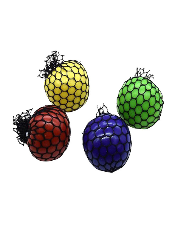 

Generic 4-Piece Anti-stress Squishy Mesh Ball Set, Ages 3+ Years