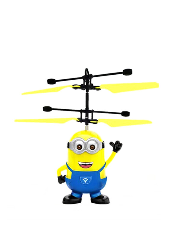 

Generic Remote Control Helicopter Me Minion Induction Flying Toy Drone, Yellow/Blue, 14.5cm, Ages 3+D3