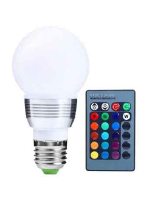 3W RGB LED Bulb, White
