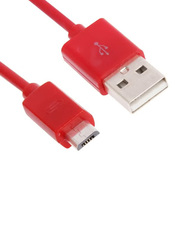 1-Meter Micro-B USB Cable, USB A Male to Micro-B USB, Sync and Charging Cable for Smartphones, 20-Piece, Red