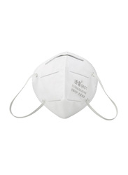 Disposable KN95 Soft Breathable Protective Face Mask, White, 10-Pieces