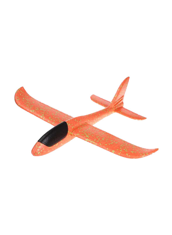 XbotMax Hand Throw Flying Glider Plane, Ages 3+, Orange/Black
