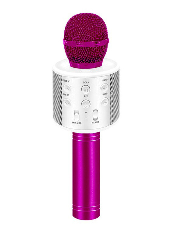 Bluetooth Karaoke Microphone, WS-858, Pink