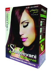 Sanjeevani Natural Herbal Based Henna, 60g, Brown