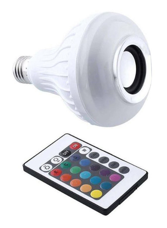 8-Piece Colour Changing LED Light Bulb Set with Remote Control, Multicolour