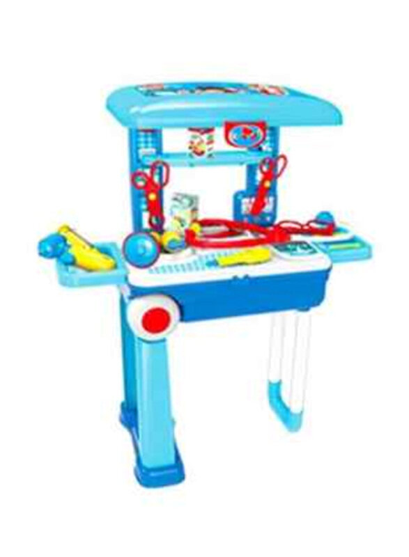 

VikriDa 2 In 1 Doctor Nurse Medical Box Trolley Set With Accessories, Ages 4+