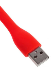 Ozone Lxs Flexible USB LED Lamp Emergency Light For Laptop, Red