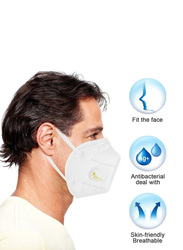 KN95 Anti Pollution Face Mask, White, 1-Piece