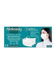 Alokozay Surgical Disposable Face Mask, 50 Pieces