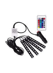 4-Piece LED Strip Light with Remote Control, Multicolour