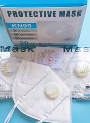 KN95 Face Mask with Filter Set, 20 Pieces
