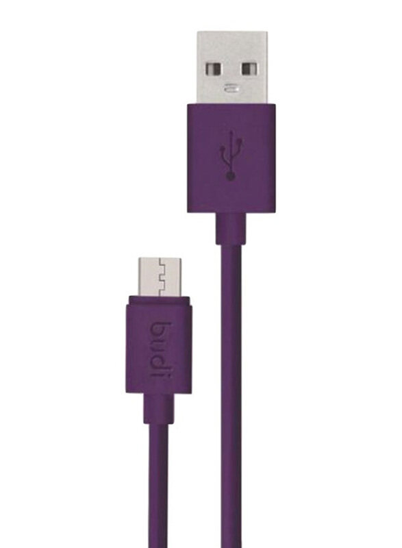 

Budi 1.2 Meter Fast Micro USB Data Sync Charging Cable for Samsung, Purple