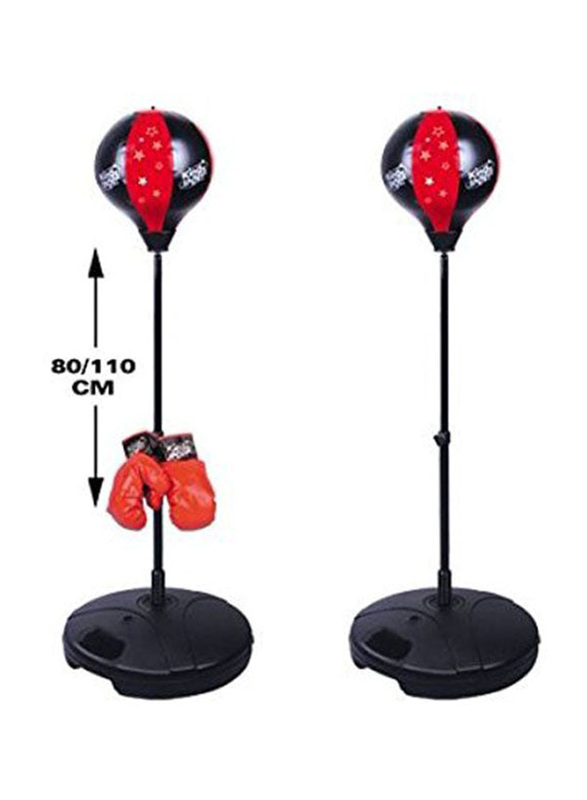 Mettel Adjustable & Portable Lightweight Boxing Punching Ball with Gloves for Kids, 110cm, Ages 5+ Years