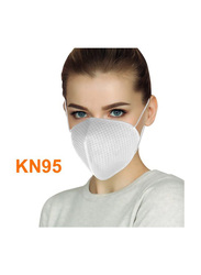 KN95 Disposable Safety Face Mask Set, White, 10-Pieces