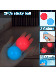 Xiuwoo 2-Piece Glowing Stress Relief Sticky Balls, TT174, Ages 3+ Years