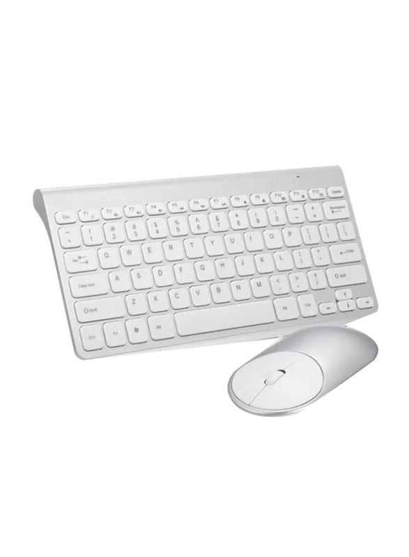2.4G Optical Wireless English Keyboard With Mouse, Silver