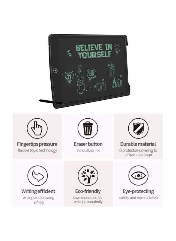 8.5” LCD Writing Tablet with Stylus Eco Friendly Durable Material Eye Protecting, Ages 3+