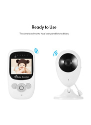 2.4G Wireless Digital Baby Monitor, White