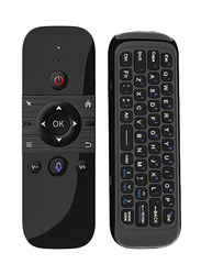 6-Axis Motion Air Mouse Wireless Keyboard Voice Control IR Remote, Black