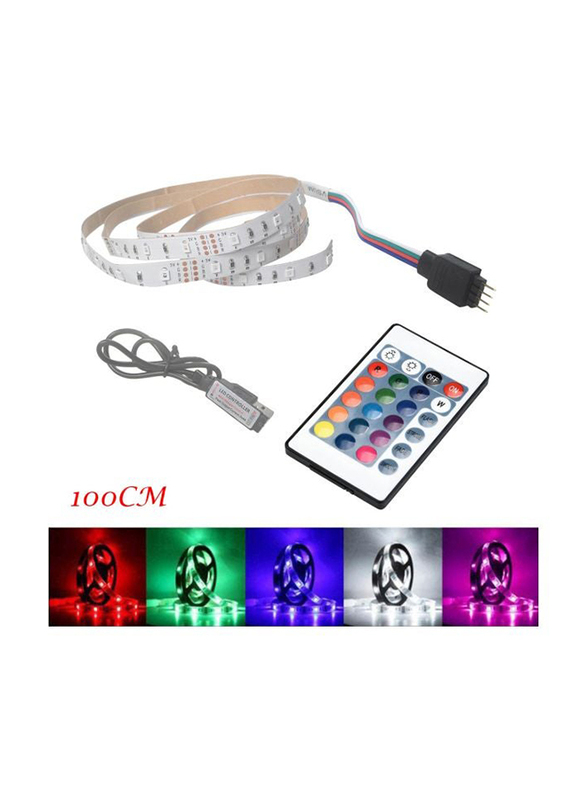 Voberry LED 10-Meter Strip Light with Remote Control & Cable, White
