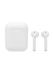 Wireless In-Ear Earbuds with Charging Case, White