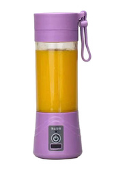380ml USB Mini Electric Fruit Juicer Handheld Smoothie Maker Blender Juice Cup, Purple