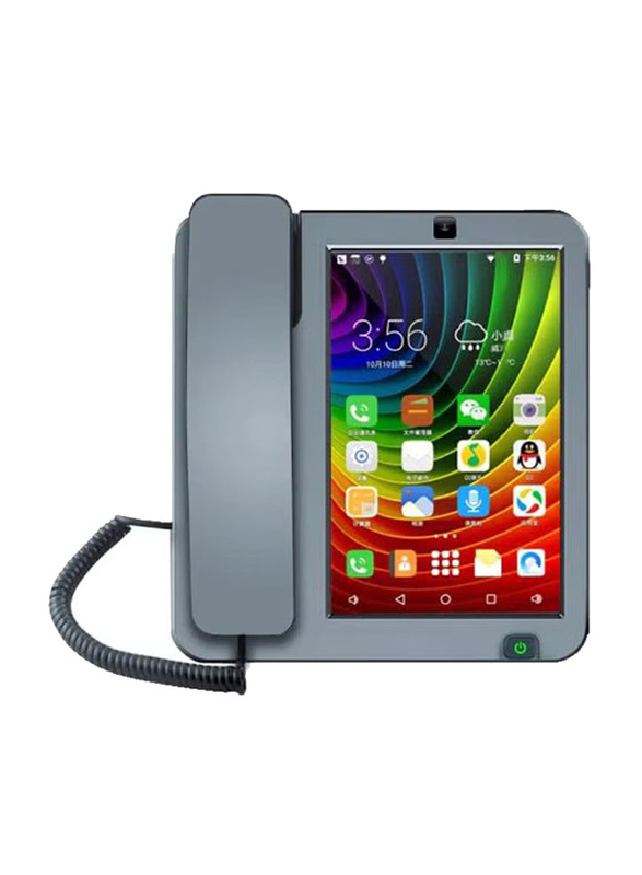 Crony 2500.0 mAh Wireless Smart Landline Video Phone, Grey