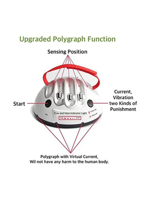 Shocking Liar Micro Electric Shock Test Party Truth & Lie Detector Fun Game Detecting Toy, Ages 5+