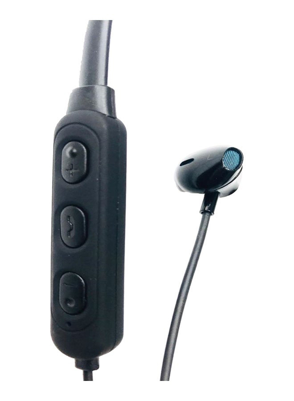 Wireless In-Ear Neckband Headset with Mic, Black