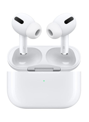 Bluetooth In-Ear Earphones with Mic and Charging Case, White