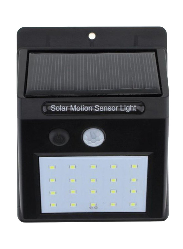 Beauenty Solar PIR Motion Sensor Wall Light, Black/White