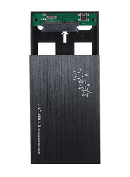 USB To Sata HDD Converter Enclosure Case With Accessory, Black/Silver