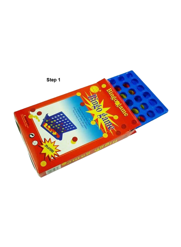 Bingo Four-In-A-Row Connect Indoor Table Game Party Toy for 3+ Kids, Multicolour