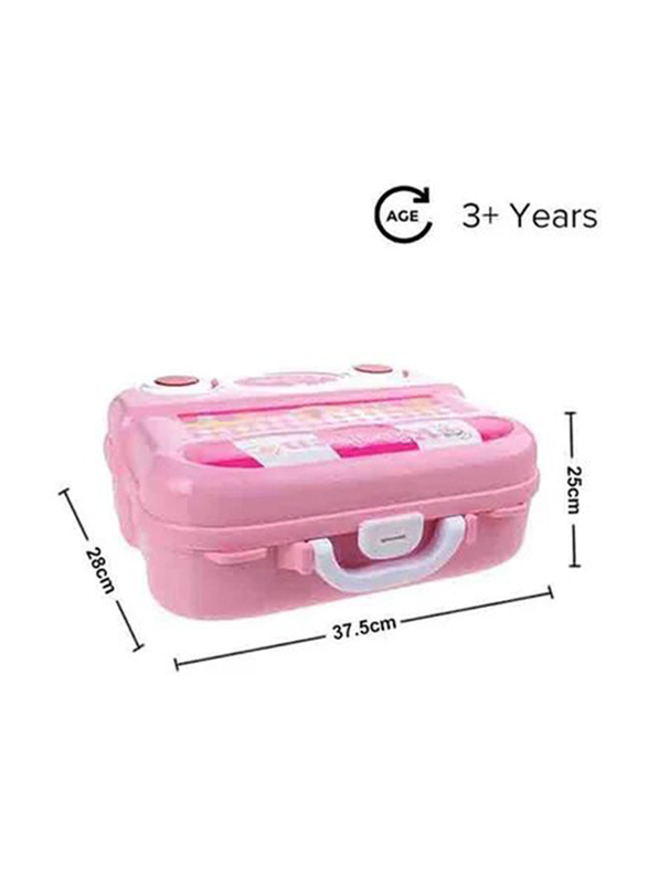 Gootoy Portable Lightweight Kitchen Cook Roll Suitcase Toy Playset, 26 Pieces, Ages 3+