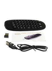 Wireless Keyboard Remote Control For Android TV Box and PC, Black/White