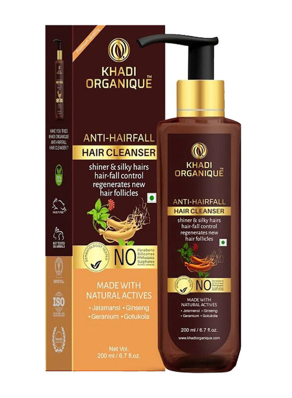 

Khadi Organique Anti Hair Fall Hair Cleanser for All Hair Types, 200ml