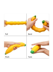 Non-Toxic Stretchy & Floppy Banana Stress-Relief Squishy Toy, Ages 6+