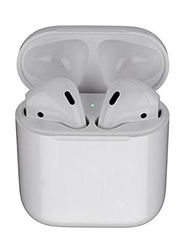 2-Piece Wireless In-Ear Bluetooth Earbuds With Charging Case, White