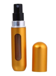 Mini Portable Refillable Perfume Atomizer Bottle, Gold