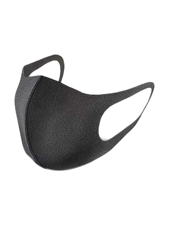 Washable Respiratory Sponge Mask, Black