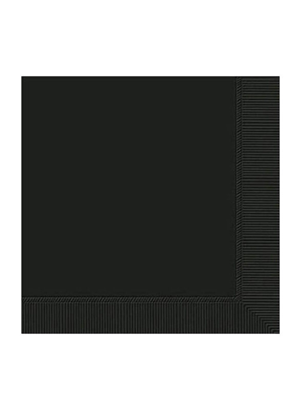 

Amscan Lunch Tissue Set, 20 Pieces, Jet Black