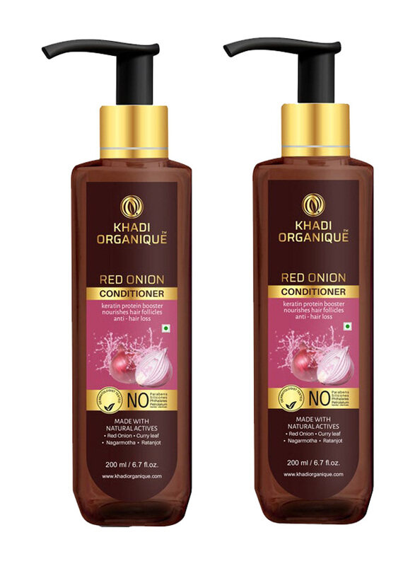 

Khadi Organique Red Onion Hair Conditioner for All Hair Types, 2x420ml